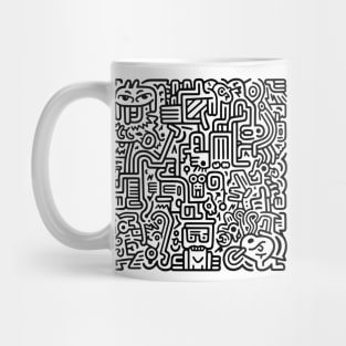Pop Art Abstract (Haring Inspired) Mug